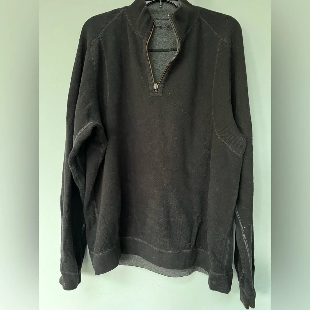 Tommy Bahama Men’s Reversible Half-Zip | size Large - Picture 2 of 5